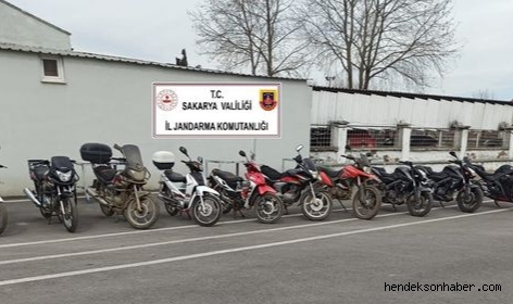 Jandarmadan Çalıntı Motosiklet Operasyonu.