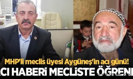 Hendek MHP Belediye Meclis Üyesi Yaşar Aygüneş'in Baba Acısı