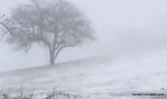 Nisan Ayında Yağan Kar Şaşkınlık Yarattı 