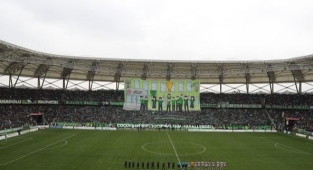 Sakaryaspor Turgutluspor Karşılaşması öncesi Taraftardan Müthiş Kareografi