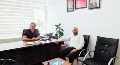 CEMİL TEKİN'DEN BAŞKAN YARDIMCISI MURAT TINAZ'A ZİYARET