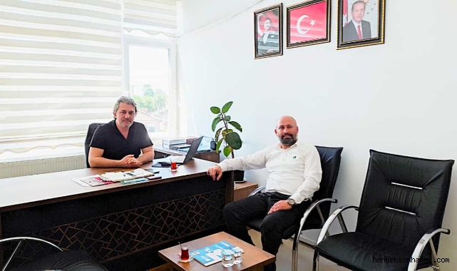 CEMİL TEKİN'DEN BAŞKAN YARDIMCISI MURAT TINAZ'A ZİYARET