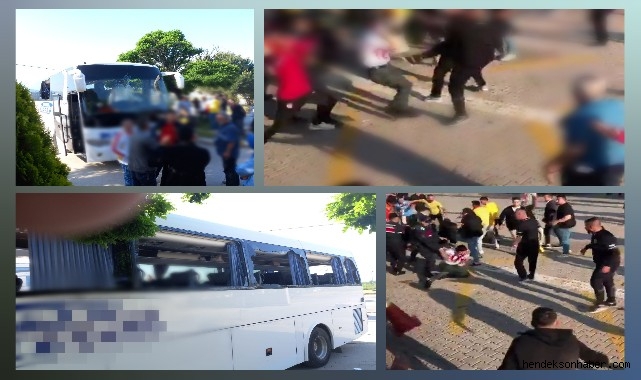 Final Maçını İzlemeye Giden Taraftarlar Hendek'te Sille Tokat Kavga Etti 8 Yaralı 