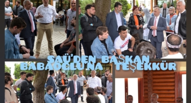 SAÜ'DEN BAŞKAN BABAOĞLU'NA TEŞEKKÜR 
