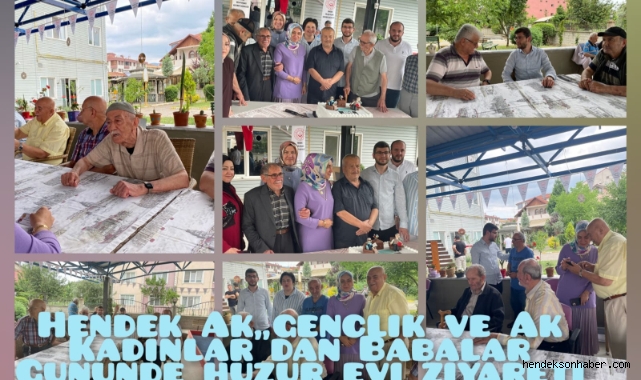 AK Gençlik Ve Ak Kadınlar’dan Babalar Gününde  Huzurevi Ziyareti 