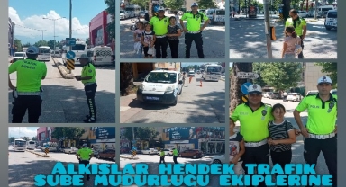 Alkışlar Hendek Trafik Şube Müdürlüğü  Ekiplerine