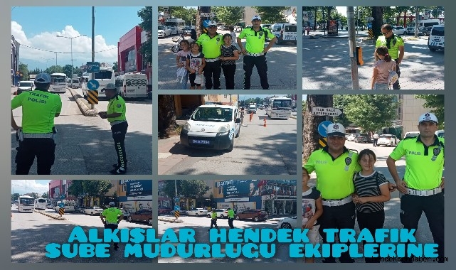 Alkışlar Hendek Trafik Şube Müdürlüğü  Ekiplerine