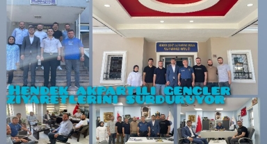 Hendek Ak Partili Gençler Ziyaretlerini Sürdürüyor