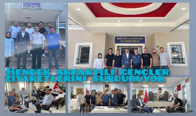 Hendek Ak Partili Gençler Ziyaretlerini Sürdürüyor