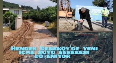 Hendek Dereköy’de musluklara kaliteli içmesuyu ulaşacak