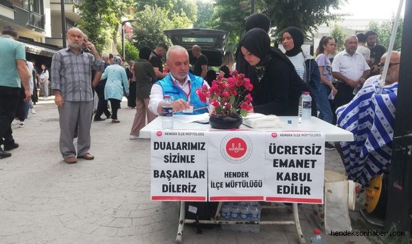 Hendek Müftülüğü YKS Sınavına Giren Öğrencilere Manevi Destek Oldu 