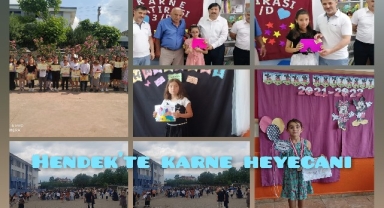 Hendek'te Karne Heyecanı