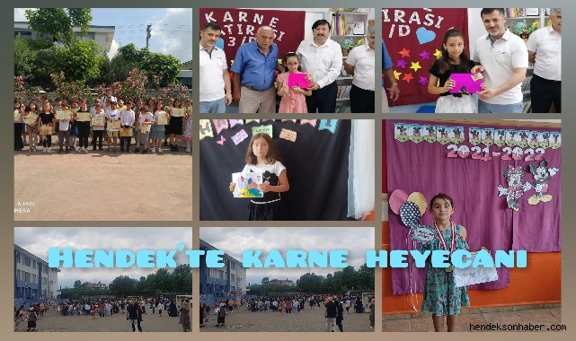 Hendek'te Karne Heyecanı