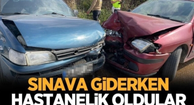 Hendek’te Sınava Giderken Hastanelik Oldular 