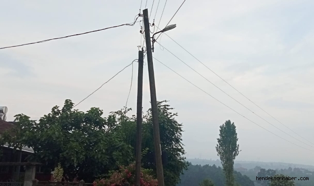 Hendek Yeşilköy'de Sedaş ve Türk Telekom'a Tepki