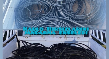 Kablo Hırsızlarını Jandarma Enseledi