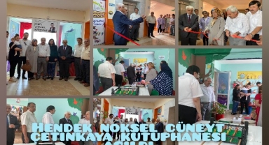 NOKSEL İLKOKULU CÜNEYT ÇETİNKAYA KÜTÜPHANESİ AÇILDI