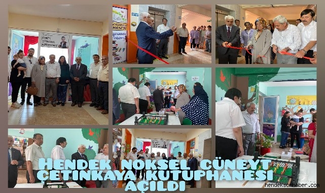 NOKSEL İLKOKULU CÜNEYT ÇETİNKAYA KÜTÜPHANESİ AÇILDI