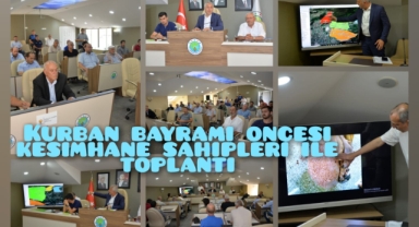 BAŞKAN BABAOĞLU BAYRAM ÖNCESİ KESİMHANE SAHİPLERİYLE TOPLANDI