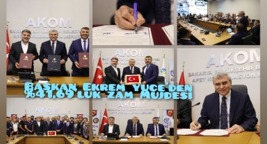 Başkan Ekrem Yüce’den %41,69’luk zam müjdesi: “Çalışanımızı enflasyona ezdirmeyiz” 