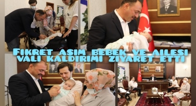 Fikret Asım Bebek Ve Ailesi Vali Kaldırımı Ziyaret Etti