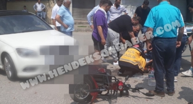 Hendek'te Kaza Motosiklet Sürücüsü Ağır Yaralandı