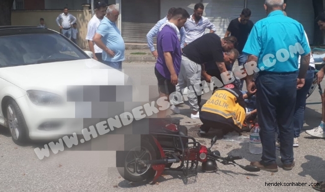 Hendek'te Kaza Motosiklet Sürücüsü Ağır Yaralandı