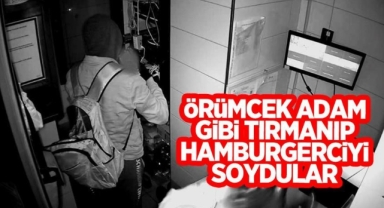 Hendek'te Örümcek Adam Gibi Tırmanıp Hamburgerciyi Soydular