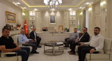 MHP GRUP BAŞKANVEKİLİ  LEVENT BÜLBÜL'DEN HENDEK BELEDİYESİNE ZİYARET