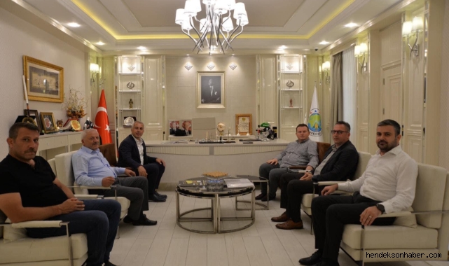 MHP GRUP BAŞKANVEKİLİ  LEVENT BÜLBÜL'DEN HENDEK BELEDİYESİNE ZİYARET
