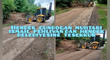 Muhtar İsmail Pehlivan’dan Hendek Belediyesine Teşekkür 