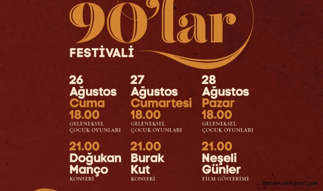 90'lar festivali Millet Bahçesi'nde
