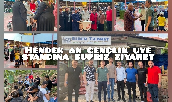 Hendek Ak Gençlik Üye Standına Sürpriz Ziyaret