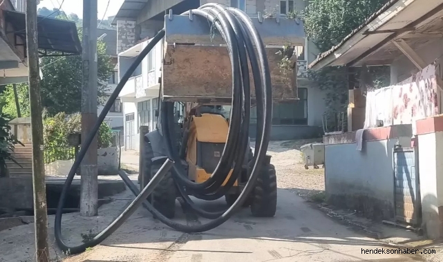 Hendek Dereköy’de SASKİ çalışmalarını bitirmek üzere