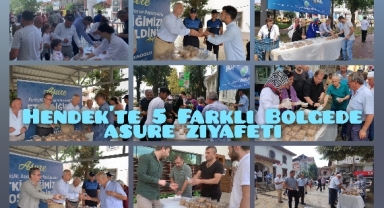 HENDEK'TE 5 FARKLI NOKTADA  AŞURE ZİYAFETİ