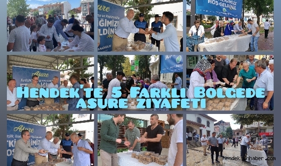 HENDEK'TE 5 FARKLI NOKTADA  AŞURE ZİYAFETİ