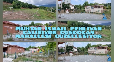 Muhtar İsmail Pehlivan Çalışıyor Gündoğan Mahallesi Güzelleşiyor
