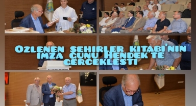 ‘Prof. Dr. Mustafa İsen, yeni eseri özlenen şehirler Kitabı’nın İmza Günü Hendek’te gerçekleşti