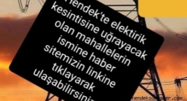 Dikkat Hendek'te Bu Mahallelerde Elektrikler Kesilecek