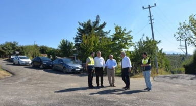 HARMANTEPE SICAK ASFALTLA BULUŞTU BABAOĞLU: YÜCE'YE TEŞEKKÜR ETTİ