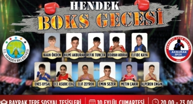 Hendek Bayraktepe Sosyal Tesislerinde Boks Gecesi