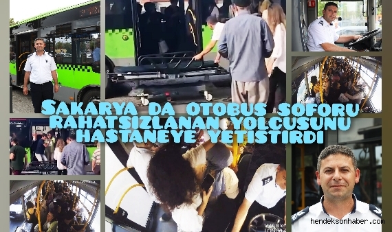 Rahatsızlanan Yolcusunu Hastaneye Yetiştiren Şöför gönülleri kazandı