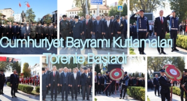 29 EKİM CUMHURİYET BAYRAMI KUTLAMALARI TÖRENLE BAŞLADI