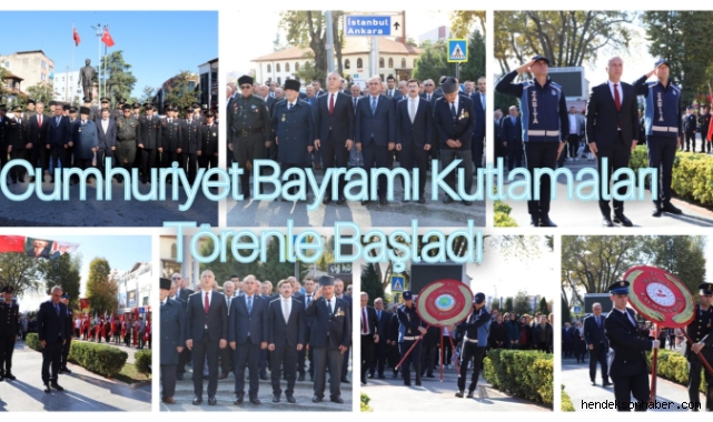 29 EKİM CUMHURİYET BAYRAMI KUTLAMALARI TÖRENLE BAŞLADI