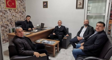 GAZETECİLERDEN ALİ KEMAL SOFU'YA ZİYARET