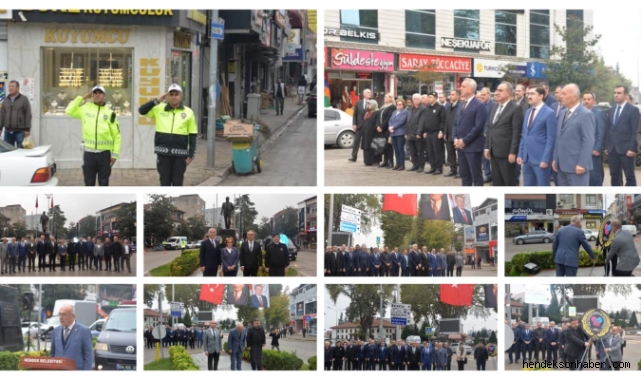 HENDEK CUMHURİYET MEYDANINDA 19 EKİM MUHTARLAR GÜNÜ TÖRENLE KUTLANDI