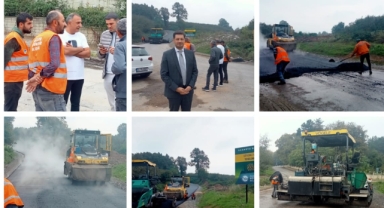 Hendek  Grup Yolu Asfalt Çalışması Son Sürat Devam ediyor