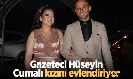 Usta Gazeteci Hüseyin Cumalı kızını evlendiriyor