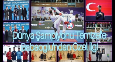 Dünya Şampiyonu Yusuf Eren Temizel'e Başkan Babaoğlu'ndan Özel İlgi