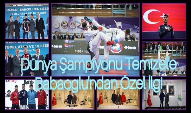 Dünya Şampiyonu Yusuf Eren Temizel'e Başkan Babaoğlu'ndan Özel İlgi